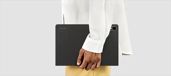 Galaxy Tab S11 Book Cover man holding