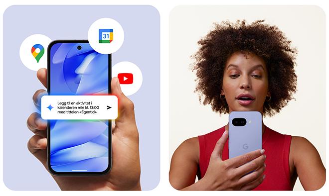 Gemini, innebygd AI-assistent i Pixel 9a