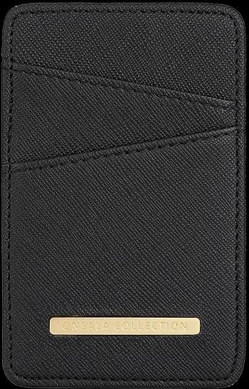 ONSALA Cardholder Universal 2 Cardpockets Saffiano Black ONSALA Cardholder Universal 2 Cardpockets Saffiano Black