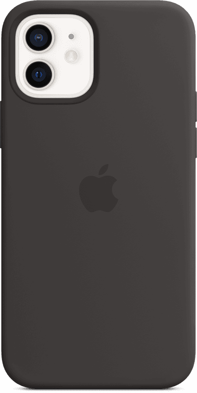 iPhone 12 White Black MagSafe Silicone Case Pure Back Screen USEN iPhone 12 White Black MagSafe Silicone Case Pure Back Screen USEN