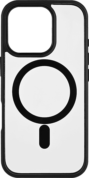 ONSALA iPhone 16 Pro Phone Case Bumper MagSeries Black Clear ONSALA iPhone 16 Pro Phone Case Bumper MagSeries Black Clear