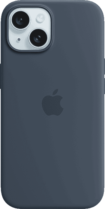 iPhone 15 Storm Blue Silicone Case with MagSafe 1 iPhone 15 Storm Blue Silicone Case with MagSafe 1