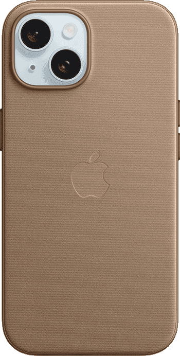 iPhone 15 Taupe FineWoven Case with MagSafe 1