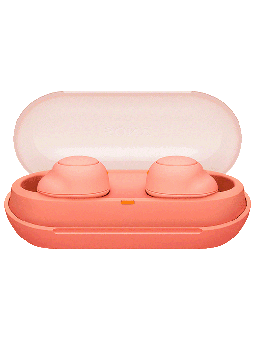 WF-C500 Peach Case Open ON WF-C500 Peach Case Open ON