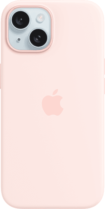 iPhone 15 Light Pink Silicone Case with MagSafe 1 iPhone 15 Light Pink Silicone Case with MagSafe 1