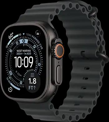 Apple Watch Ultra 3 49mm Black Titanium Black Ocean Loop 34FR