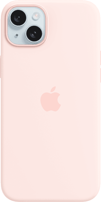 iPhone 15 Plus Light Pink Silicone Case with MagSafe 1 iPhone 15 Plus Light Pink Silicone Case with MagSafe 1