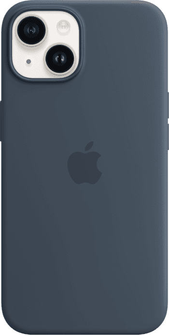 iPhone 14 Starlight Storm Blue Silicone Case with MagSafe Pure Back Screen 1 iPhone 14 Starlight Storm Blue Silicone Case with MagSafe Pure Back Screen 1