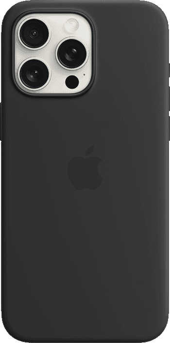 iPhone 15 Pro Max Black Silicone Case with MagSafe 1 iPhone 15 Pro Max Black Silicone Case with MagSafe 1