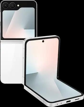 Samsung Galaxy Z Flip 7 FE tabletopl30back white