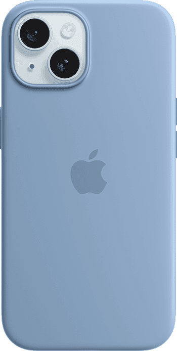 iPhone 15 Winter Blue Silicone Case with MagSafe 1 iPhone 15 Winter Blue Silicone Case with MagSafe 1