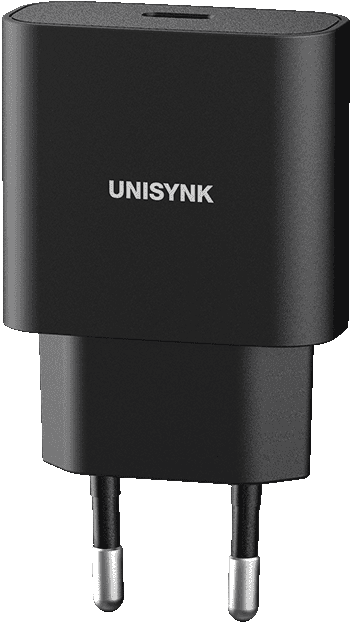 10391 Unisynk USB-C Wall Charger EU PD 20W Black 10391 Unisynk USB-C Wall Charger EU PD 20W Black