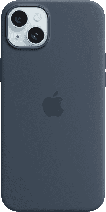 iPhone 15 Plus Storm Blue Silicone Case with MagSafe 1 iPhone 15 Plus Storm Blue Silicone Case with MagSafe 1