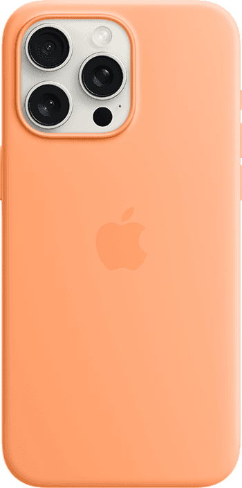 iPhone 15 Pro Max Orange Sorbet Silicone Case with MagSafe 1 iPhone 15 Pro Max Orange Sorbet Silicone Case with MagSafe 1