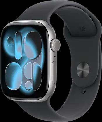 Apple Watch Series 11 46mm Space Gray Aluminum Black Sport Band 34FR