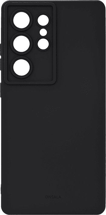 ONSALA Samsung S25 Ultra 5G Phone Case Back Silicone Touch Recycled Black ONSALA Samsung S25 Ultra 5G Phone Case Back Silicone Touch Recycled Black