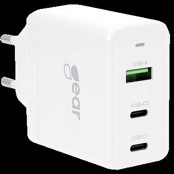 GEAR-Charger-GAN-220V-2xUSB-C-1xUSB-A-White-1