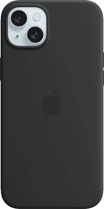 iPhone 15 Plus Black Silicone Case with MagSafe 1 iPhone 15 Plus Black Silicone Case with MagSafe 1