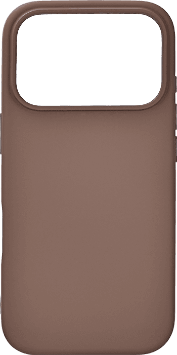ONSALA iPhone 17 Pro Phone Case with Silicone Feel Chocolate ONSALA iPhone 17 Pro Phone Case with Silicone Feel Chocolate