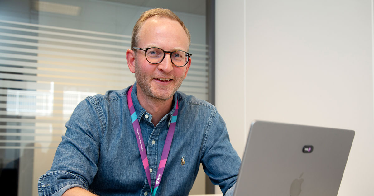 Maarten Berge, leder for digital innsikt i Telia.