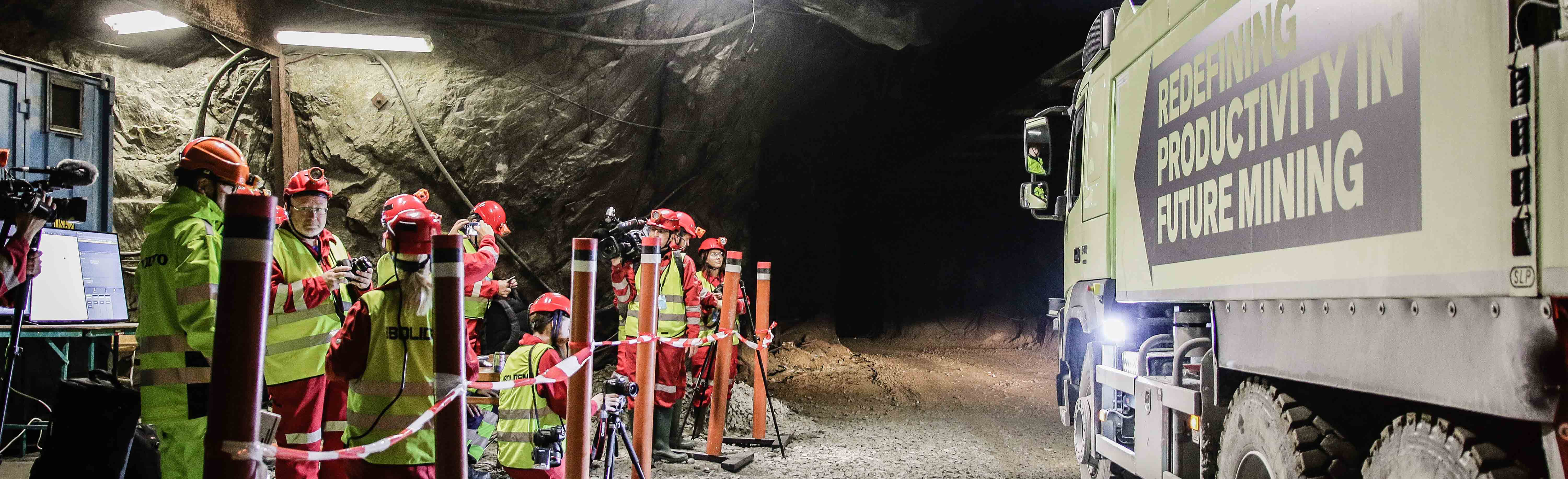 I Sverige tester gruveselskapet Boliden tester 5G under jorda. 