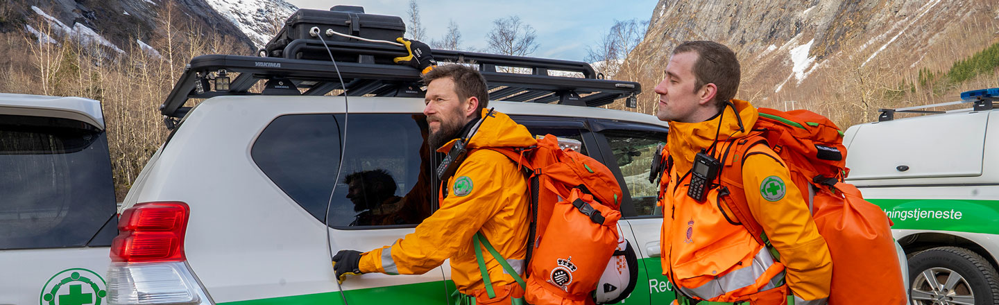Norsk Folkehjelp på redningsoppdrag på fjellet