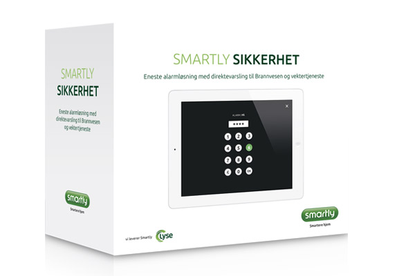 Smarthjem. Smartly Sikkerhet Foto: Lyse.