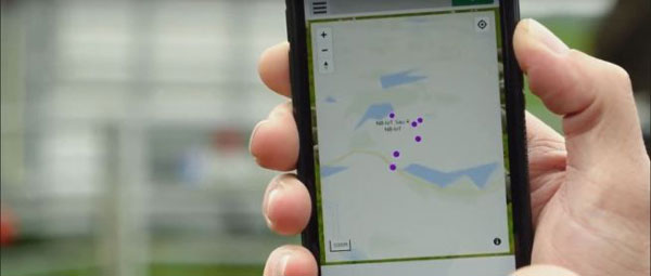 Med IoT-teknologien får bonden full kontroll over posisjonen til alle dyrene sine, helt ned til kun noen få meters feilmargin. Foto: Nortrace
