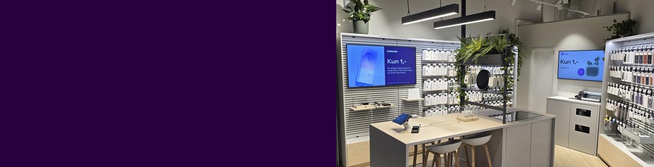 Bakgrunnsmedium i banneren for Velkommen til nye Telia City Syd