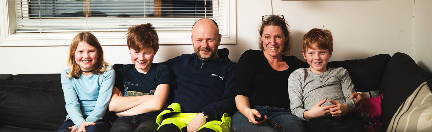 Familien Fodstad Anjer testet 5G i ett år.
