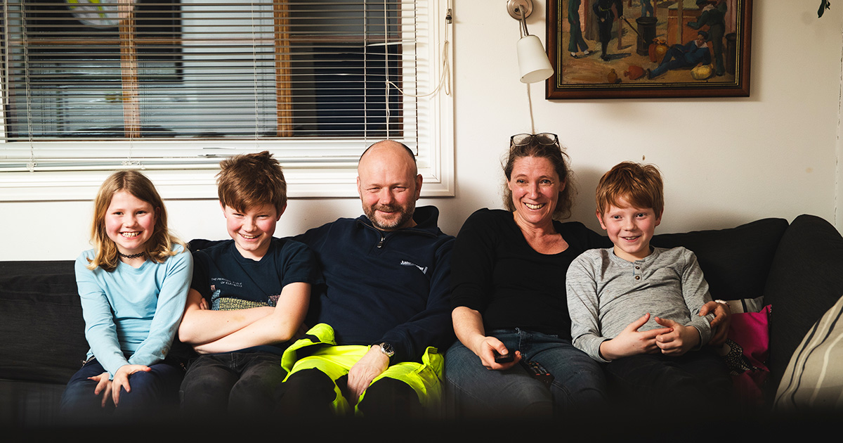 Familien Fodstad Anjer testet 5G i ett år.