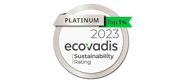 EcoVadis Platinum badge 2022