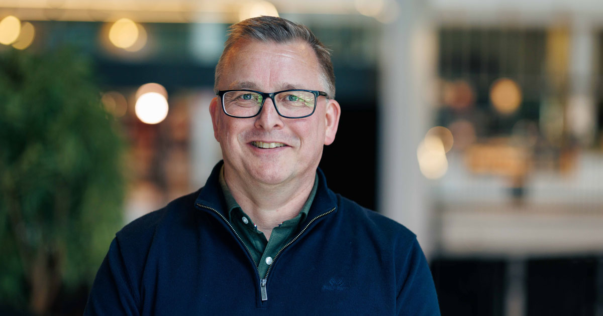 André Spantell, sikkerhetsekspert i Telia smiler mot kamera