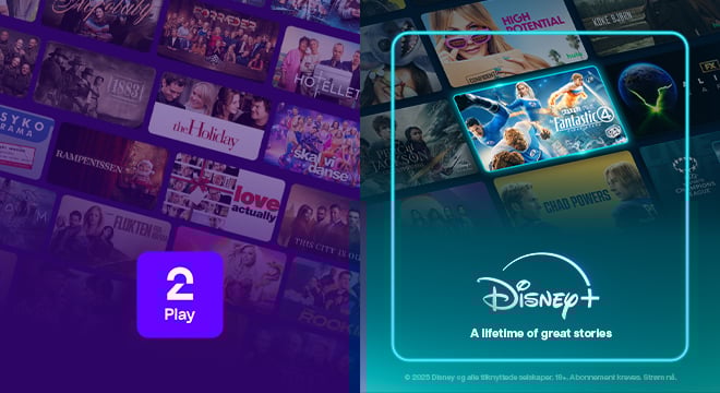 TV 2 Play Favoritt og Disney+