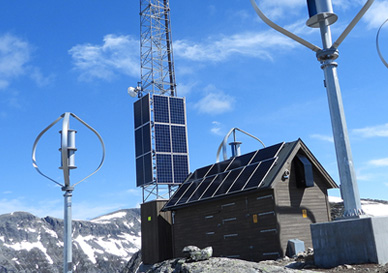 mobil basestasjon på Trollstigen