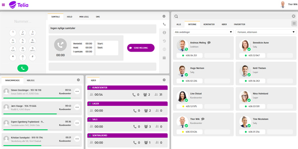 Telia Bedriftsnett - webbasert sentralbord.