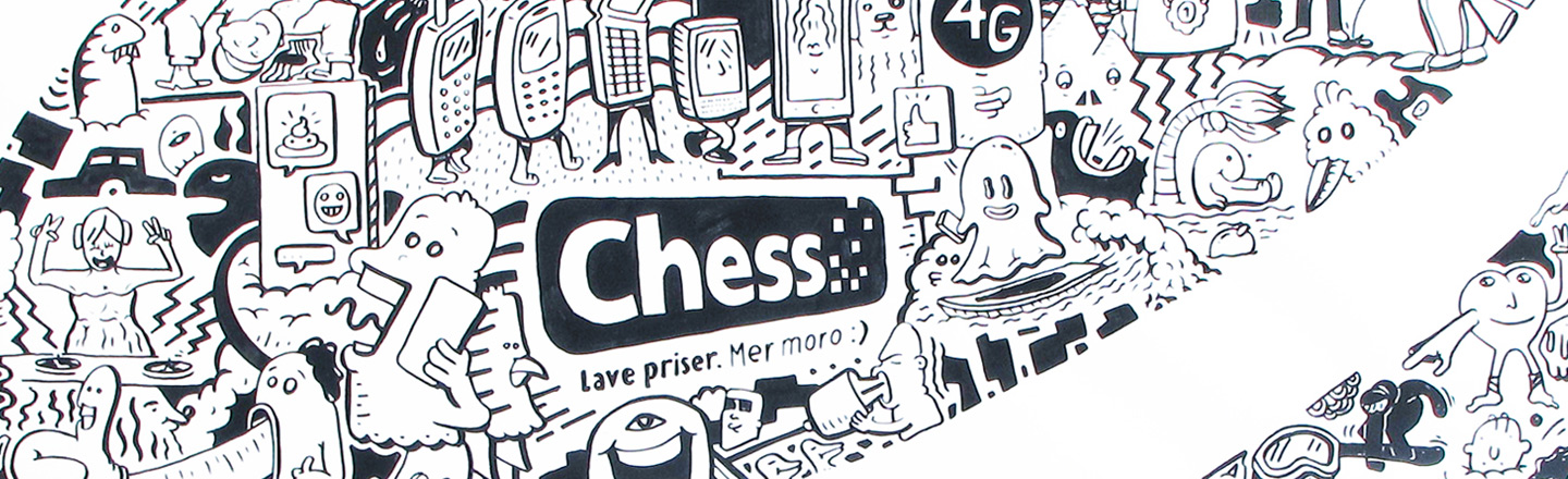 Illustrasjon for sammenslåing av Chess og Telia