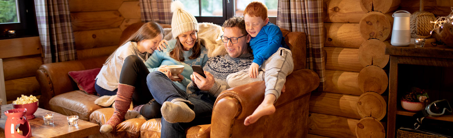 familie på tur