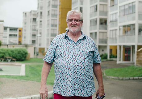 Styreleder Johnny Orholm fra Furua Borettslag