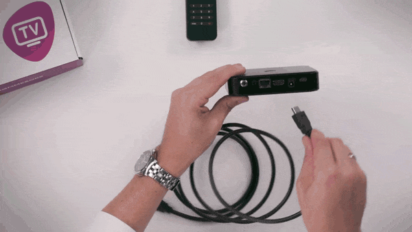 Gif of HDMI to box