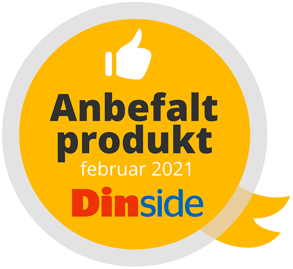 DinSide, anbefalt produkt, februar 2021 DinSide, anbefalt produkt, februar 2021