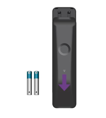 Fjernkontroll med batterier Fjernkontroll med batterier