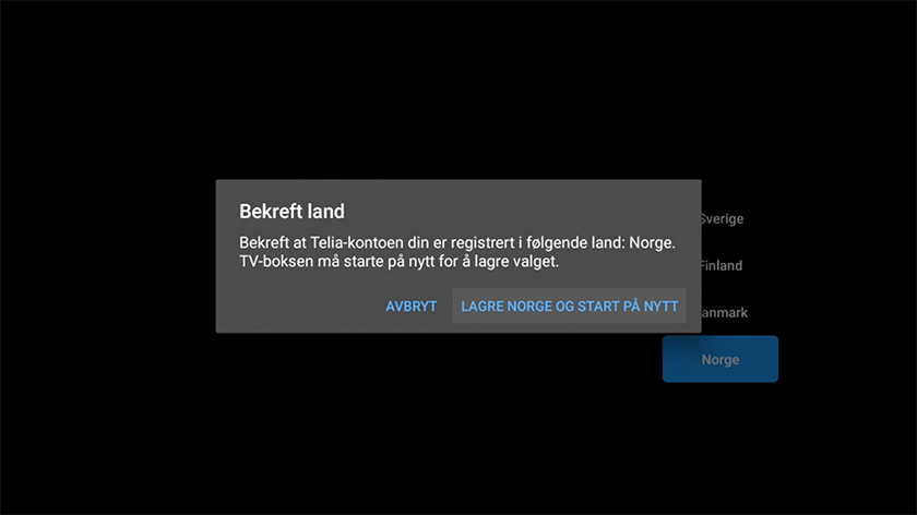 Bekreft region