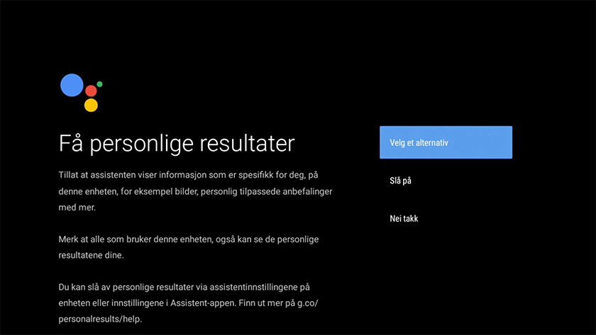 Google Assistent personlige resultater