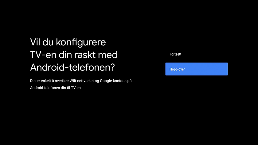 Hopp over overføring fra Android-telefon