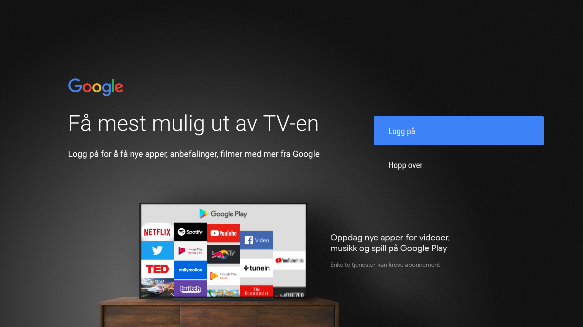Google konto velkomstbilde