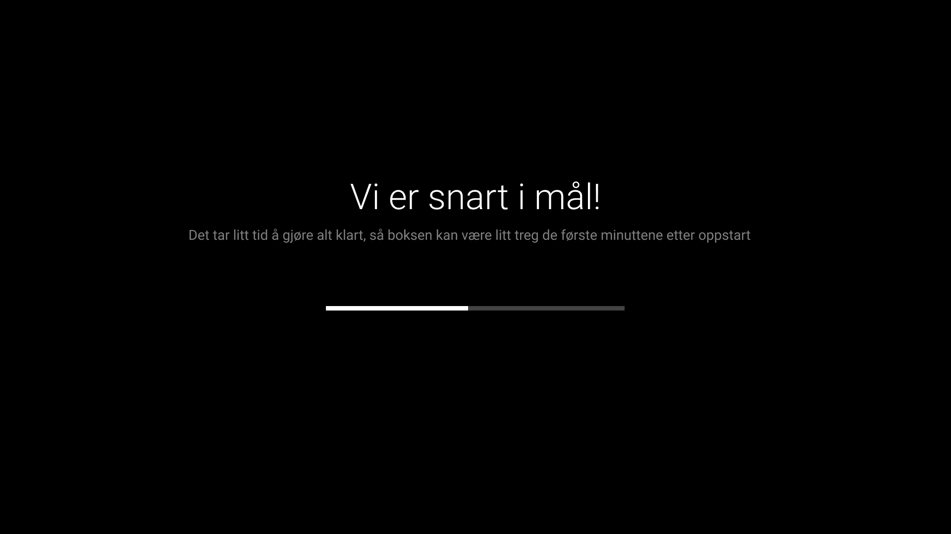 Snart i mål